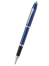 Century® II Polished Translucent Cobalt Blue Engraved Diamond Pattern Selectip Rollerball Pen