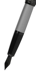 Bailey™ Matte Gray Lacquer Stainless Steel Fine Nib Fountain Pen