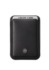 Tech2 Satin Black Pen with Classic Black Leather Magnetic Card Holder Gift Set
