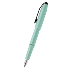 Prism Seafoam Resin with Polished Chrome Stainless Steel Medium Nib Fountain Pen