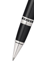Peerless™ Obsidian Black Lacquer with Platinum Plated Appointments Selectip® Rollerball Pen