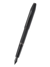 Foundry Matte Black Lacquer with PVD Black Appointments and Black PVD Coated Medium Nib Fountain Pen