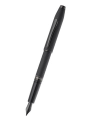 Foundry Matte Black Lacquer with PVD Black Appointments and Black PVD Coated Medium Nib Fountain Pen