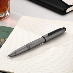 Prism Graphite Resin with Polished Black Appointments Jumbo Ballpoint Pen