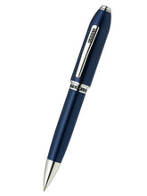 Peerless™ Polished Translucent Cobalt Blue Engraved Diamond Pattern with Polished Chrome Appointments and Swarovski Crystal Ballpoint Pen