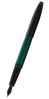 Calais™ Matte Green and Black Lacquer Fine Nib Fountain Pen