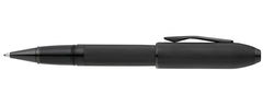 Peerless™ Polished Black PVD Engraved Diamond Pattern with Black PVD Appointments and Swarovski Crystal Rollerball Pen
