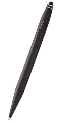 Tech2 Satin Black Pen with Classic Black Leather Magnetic Card Holder Gift Set