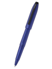 Prism Deep Sea Blue Resin with Polished Black Appointments Jumbo Ballpoint Pen