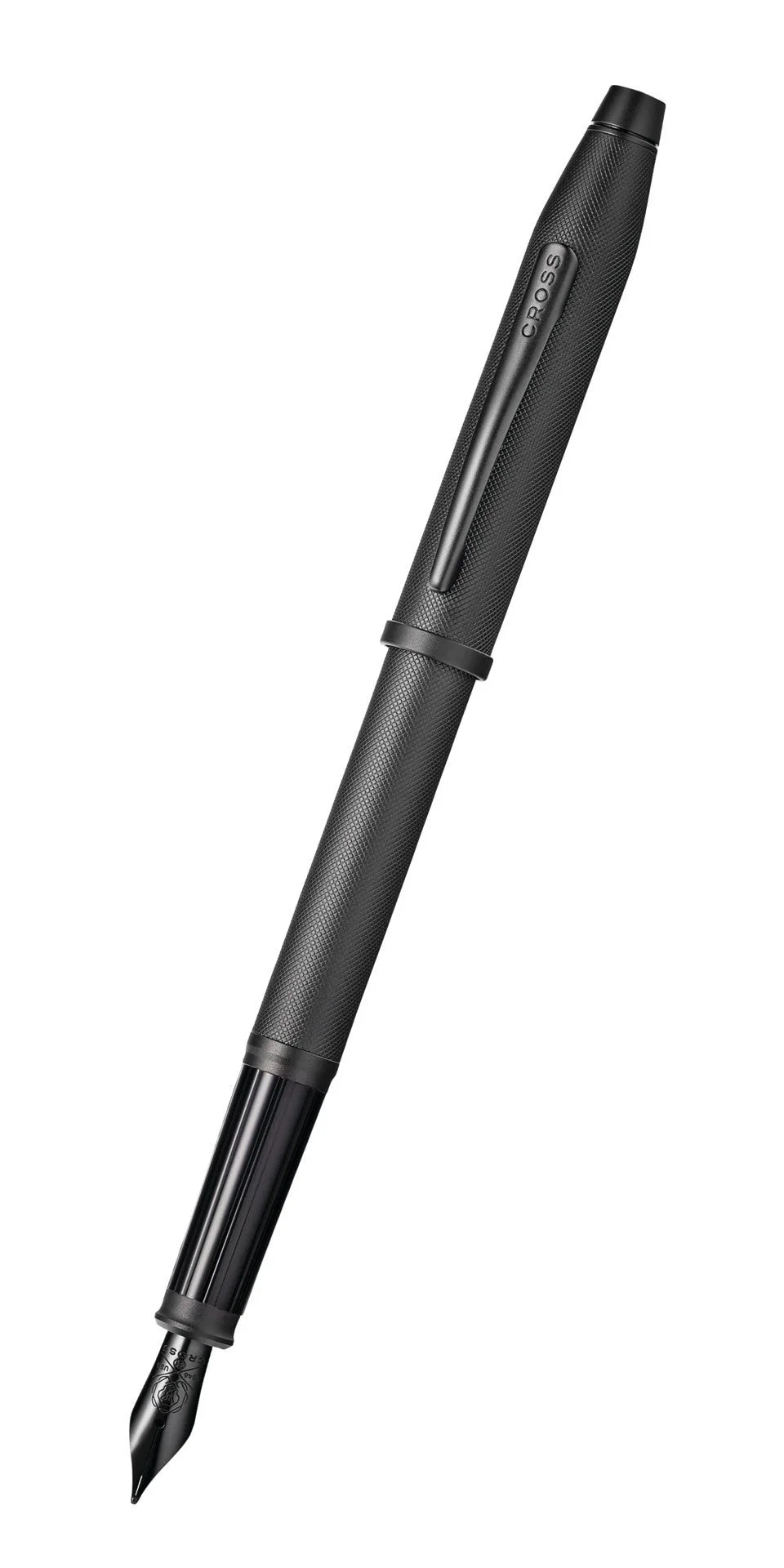 Century® II Black PVD Micro-knurl Medium Nib Fountain Pen