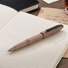 Prism Mocha Resin with Polished Black Appointments Rollerball Pen