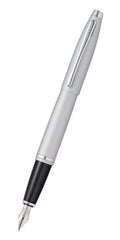 Calais™ Satin Chrome Stainless Steel Fine Nib Fountain Pen