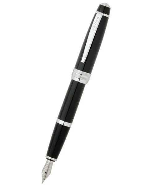 Bailey™ Black Lacquer Stainless Steel Medium Nib Fountain Pen