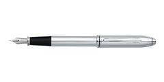 Townsend® Lustrous Chrome Stainless-Steel Fine Nib Fountain Pen