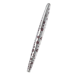 ATX® Cherry Blossom Polished Chrome with Polished Chrome Appointments and Chrome Plated Medium Nib Fountain Pen