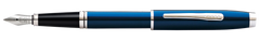 Coventry Blue Lacquer Fine Nib Fountain Pen