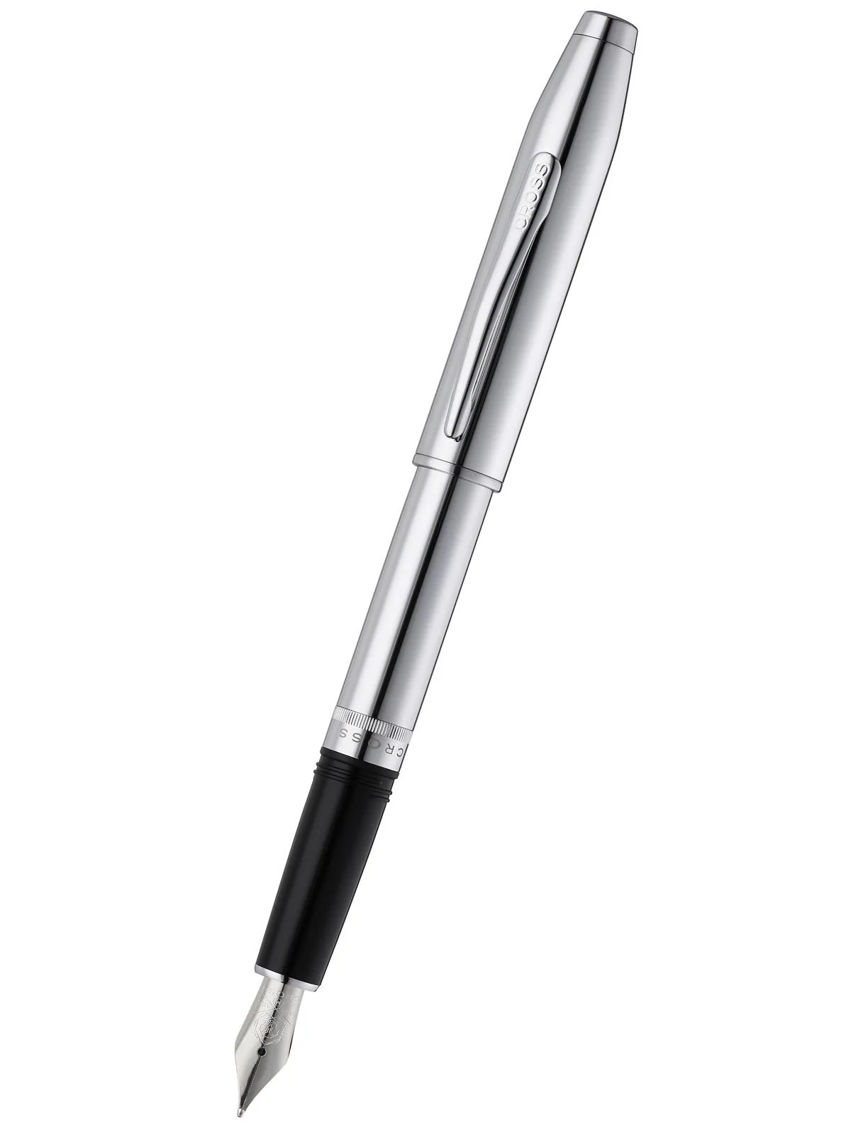 Foundry Polished Chrome with Polished Chrome Appointments and Stainless Steel Medium Nib Fountain Pen