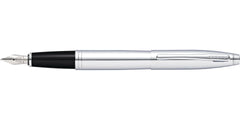 Calais™ Polished Chrome Stainless Steel Medium Nib Fountain Pen
