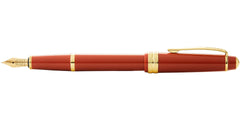 Bailey Light™ Polished Amber Resin and Gold Tone Fine Nib Fountain Pen