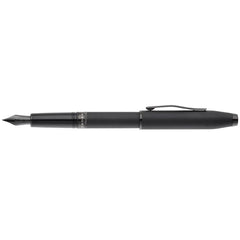 Foundry Matte Black Lacquer with PVD Black Appointments and Black PVD Coated Medium Nib Fountain Pen