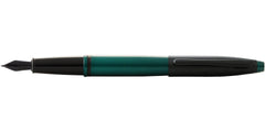 Calais™ Matte Green and Black Lacquer Fine Nib Fountain Pen