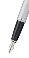 Calais™ Satin Chrome Stainless Steel Medium Nib Fountain Pen