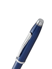 Century® II Polished Translucent Cobalt Blue Engraved Diamond Pattern Selectip Rollerball Pen